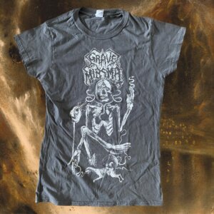 grave miasma awakening t-shirt in charcoal