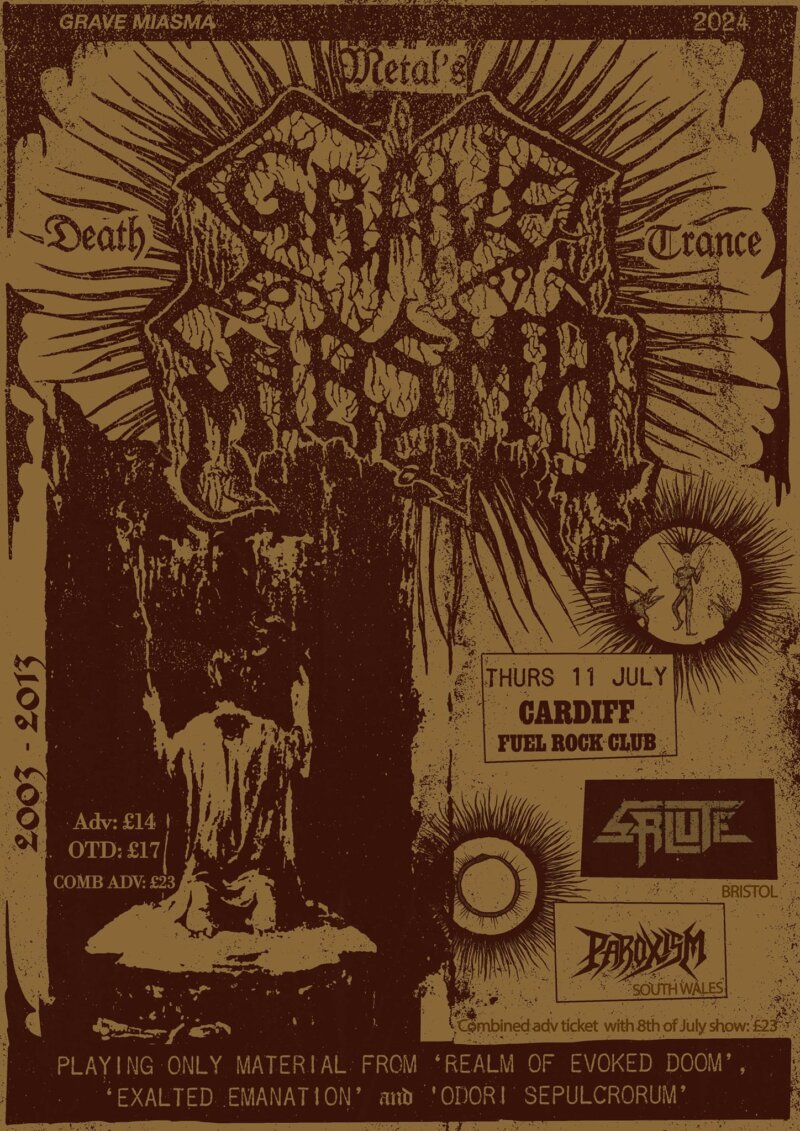 grave miasma live in cardiff flyer