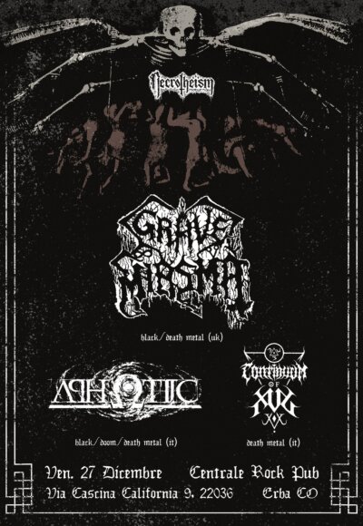 grave miasma aphotic concert poster erba italy 2024