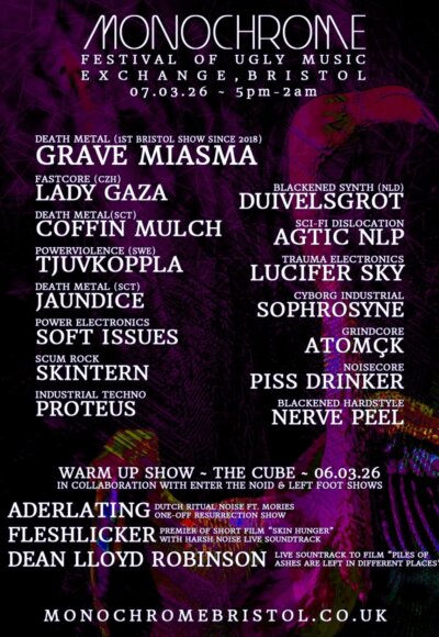 grave miasma at monochrome festival flyer