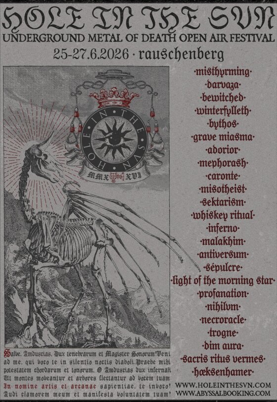 hole in the svn fest 2026 flyer grave miasma