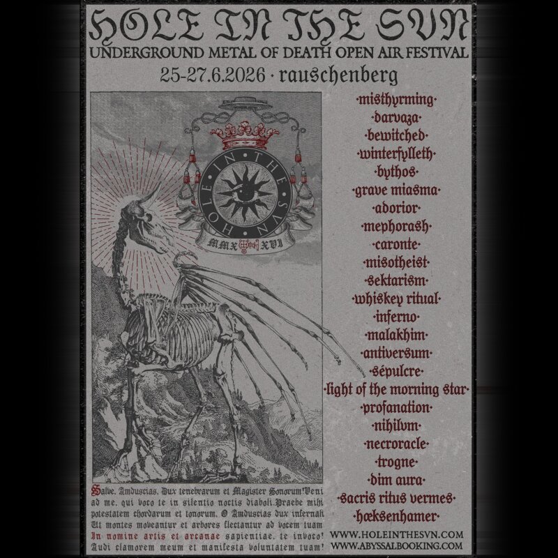 hole in the svn fest 2026 flyer grave miasma